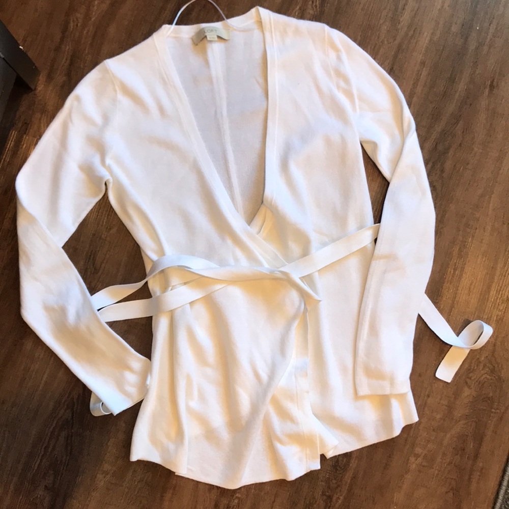 XS White Loft Sweater